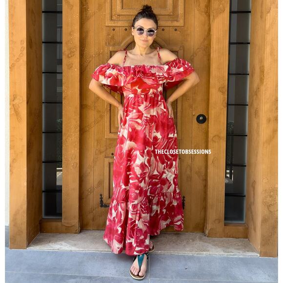 ZARA BLOGGER FAVE!!! Maxi Dress with Ruffled Hem NWT - Picture 10 of 16